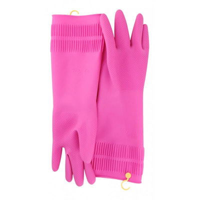 MyungJin "Rubber Glove Hook-Type" Перчатки латексные хозяйственные, c крючком, размер M. (вид 1) MyungJin "Rubber Glove Hook-Type" Перчатки латексные хозяйственные, c крючком, размер M. (фото, вид 1)