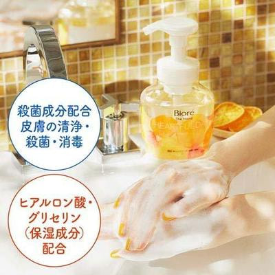 KAO "Biore The Hand Sunny Fruit" Жидкое мыло-пенка для рук с гиалуроновой кислотой, антибактериальный эффект, фруктовый аромат, 280 мл. (вид 3) KAO "Biore The Hand Sunny Fruit" Жидкое мыло-пенка для рук с гиалуроновой кислотой, антибактериальный эффект, фруктовый аромат, 280 мл. (фото, вид 3)