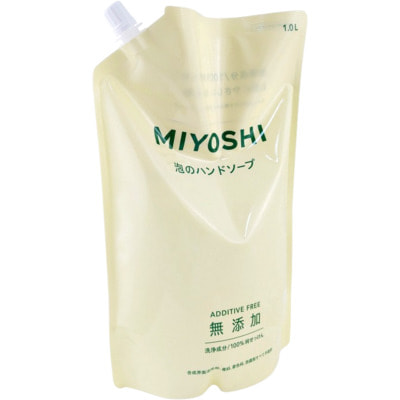 Miyoshi "Additive Free Bubble Hand Soap" Пенящееся жидкое мыло для рук на основе натуральных компонентов, 1000 мл. (вид 1) Miyoshi "Additive Free Bubble Hand Soap" Пенящееся жидкое мыло для рук на основе натуральных компонентов, 1000 мл. (фото, вид 1)