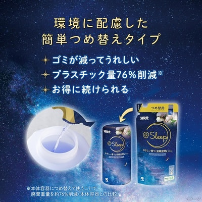 Kobayashi "Shoshugen Sleep" Жидкий дезодорант для спальни с ароматом свежих цветов, сменная упаковка, 400 мл. (вид 4) Kobayashi "Shoshugen Sleep" Жидкий дезодорант для спальни с ароматом свежих цветов, сменная упаковка, 400 мл. (фото, вид 4)