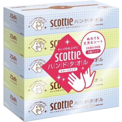 Nippon Paper Crecia Co., Ltd. "Scottie" Бумажные полотенце для рук двухслойные, 5 уп. по 100 листов. (вид 1) Nippon Paper Crecia Co., Ltd. "Scottie" Бумажные полотенце для рук двухслойные, 5 уп. по 100 листов. (фото, вид 1)