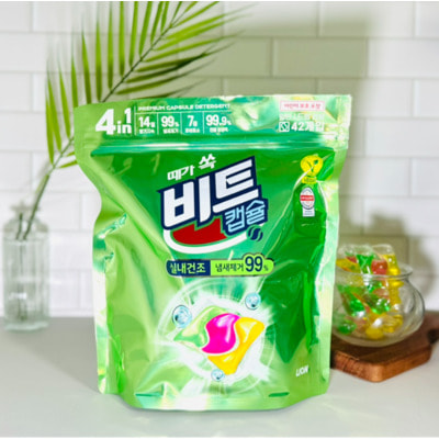 CJ Lion "Premium Indoor Drying" Премиум капсулы для стирки белья с супердезодорацией, для сушки в помещении, с ароматом цветов, 42 шт. (вид 3) CJ Lion "Premium Indoor Drying" Премиум капсулы для стирки белья с супердезодорацией, для сушки в помещении, с ароматом цветов, 42 шт. (фото, вид 3)