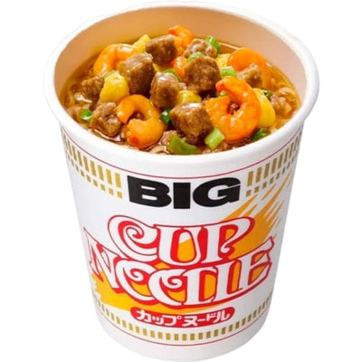 Nissin "Cup Noodle Big" Лапша сублимированная со вкусом креветки и соевым соусом, 99 г. (вид 1) Nissin "Cup Noodle Big" Лапша сублимированная со вкусом креветки и соевым соусом, 99 г. (фото, вид 1)