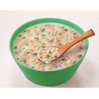 Ajinomoto "Deli" Сливочный суп быстрого приготовления с пастой, лососем и шпинатом, 1 порция. (вид 4) Ajinomoto "Deli" Сливочный суп быстрого приготовления с пастой, лососем и шпинатом, 1 порция. (фото, вид 4)