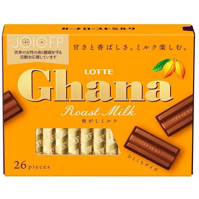 Lotte "Ghana Excellent Roast Milk" Шоколад со вкусом молочной карамели в подарочной упаковке, 26 шт. (вид 4) Lotte "Ghana Excellent Roast Milk" Шоколад со вкусом молочной карамели в подарочной упаковке, 26 шт. (фото, вид 4)