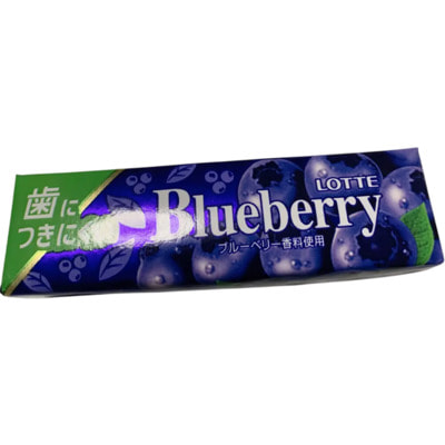 Lotte "Blueberry" Жевательная резинка со вкусом голубики, 9 пластинок. (вид 3) Lotte "Blueberry" Жевательная резинка со вкусом голубики, 9 пластинок. (фото, вид 3)