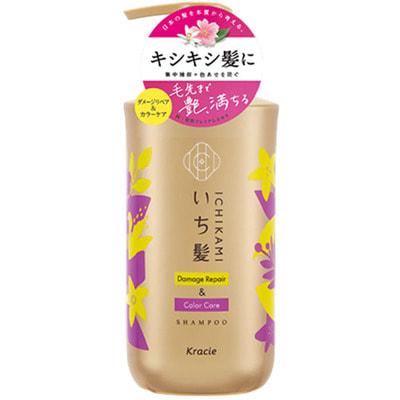 Kracie "Ichikami Damage Repair&Color Care" ����� ��� �������������� ���������� �����, � �������� ������� ������ � �������� �����, ������� 480 ��. + ����������� 480 �. (����, ��� 2)