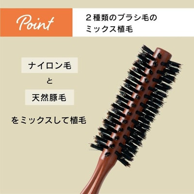 Vess "Excel Mix Roll Brush EXC-1601" Щетка круглая для укладки волос с натуральной щетиной и нейлоном. (вид 3) Vess "Excel Mix Roll Brush EXC-1601" Щетка круглая для укладки волос с натуральной щетиной и нейлоном. (фото, вид 3)