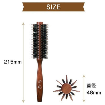 Vess "Excel 2step Roll Brush EXC-1600" Щетка круглая с натуральной щетиной и нейлоном. (вид 1) Vess "Excel 2step Roll Brush EXC-1600" Щетка круглая с натуральной щетиной и нейлоном. (фото, вид 1)