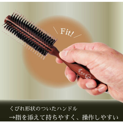 Vess "Excel 2step Roll Brush EXC-1600" Щетка круглая с натуральной щетиной и нейлоном. (вид 4) Vess "Excel 2step Roll Brush EXC-1600" Щетка круглая с натуральной щетиной и нейлоном. (фото, вид 4)