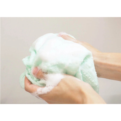 Kokubo "WHIP’s" Мочалка средней жесткости, зеленая, 28х100 см. (вид 2) Kokubo "WHIP’s" Мочалка средней жесткости, зеленая, 28х100 см. (фото, вид 2)