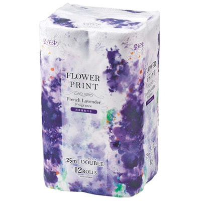 Marutomi "Tissue Hanataba Flower Print French Lavender Double" ��������� ������ ����������� � ������������ ��������� �������, � �������� ����������� �������,12 ������� �� 25 �. (����, ��� 1)