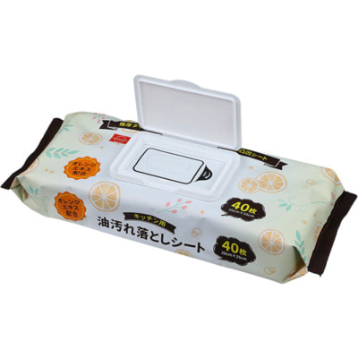 Kotobuki Eizai Co "Moriden" Влажные салфетки для удаления жирных загрязнений на кухне с апельсиновым маслом, 80 шт. (вид 1) Kotobuki Eizai Co "Moriden" Влажные салфетки для удаления жирных загрязнений на кухне с апельсиновым маслом, 80 шт. (фото, вид 1)