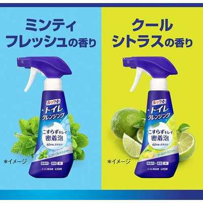 Lion "Look Plus For Toilet Cool Citrus" Чистящая и дезинфицирующая спрей-пенка для туалета, аромат мятной свежести, 300 мл. (вид 3) Lion "Look Plus For Toilet Cool Citrus" Чистящая и дезинфицирующая спрей-пенка для туалета, аромат мятной свежести, 300 мл. (фото, вид 3)