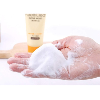 Hanajirushi "Pure&Clear Acne Wash" Очищающая пенка для умывания проблемной кожи лица, глубокое очищение пор и борьба с несовершенствами, 100 г (вид 1) Hanajirushi "Pure&Clear Acne Wash" Очищающая пенка для умывания проблемной кожи лица, глубокое очищение пор и борьба с несовершенствами, 100 г (фото, вид 1)