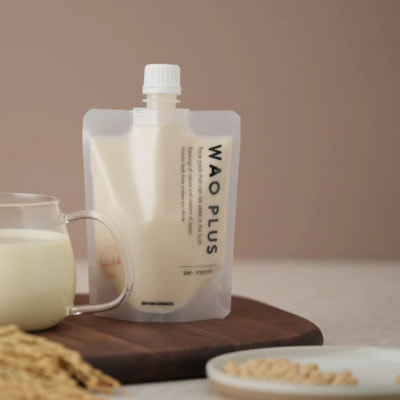 Brain Cosmos "Waoplus Milk Mask" Кремовая маска для глубокого увлажнения и упругости кожи c наноферментированным растительным молоком, 180 г. (вид 2) Brain Cosmos "Waoplus Milk Mask" Кремовая маска для глубокого увлажнения и упругости кожи c наноферментированным растительным молоком, 180 г. (фото, вид 2)