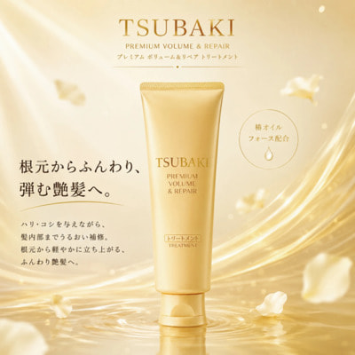Shiseido "Tsubaki Premium Volume Repair" ����� ��� �������������� � �������� ������ �������, � ������ �������, ��������-��������� ������, 180 �. (����, ��� 2)