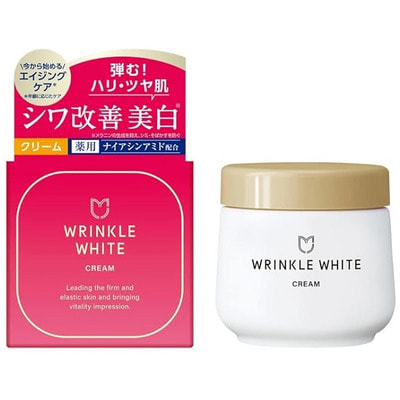 Meishoku "Wrinkle White Cream" Увлажняющий и отбеливающий крем против морщин, с ниацинамидом, 50 г. (вид 1) Meishoku "Wrinkle White Cream" Увлажняющий и отбеливающий крем против морщин, с ниацинамидом, 50 г. (фото, вид 1)