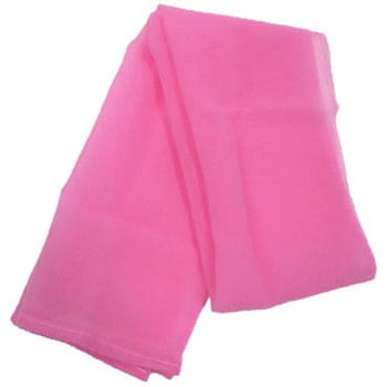 Ohe Corporation «Cure Nylon Towel» (Regular) массажная мочалка средней жесткости, цвет розовый 28 см. на 110 см. (фото, вид 5)