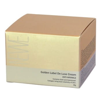 Newe "Golden Label De Luxe Cream Anti-Wrinkle" Антивозрастной крем для лица с частицами золота, 50 г. (фото, вид 2)