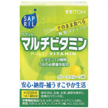 Itoh Kanpo Pharmaceutical "Sapril multivitamin"  ,   , 30 -  30 . (,  1)