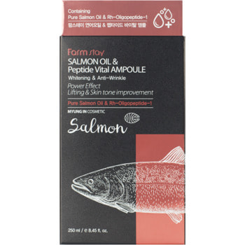 FarmStay "FarmStay Salmon Oil &Peptide Vital Ampoule" Многофункциональная ампульная сыворотка с маслом лосося и пептидами, 250 мл. (фото, вид 1)