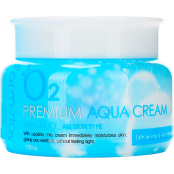 FarmStay "Premium Aqua Cream" Увлажняющий крем с кислородом, 100 гр. (фото, вид 2)