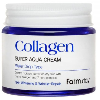 FarmStay "Collagen Super Aqua Cream" Суперувлажняющий крем с коллагеном, 80 мл. (фото, вид 1)