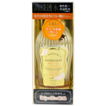 Meishoku "Premium Astringent" Увлажняющий лосьон "Премиум" для ухода за нормальной и жирной кожей, c растительными экстрактами, 160 мл. (фото, вид 1)