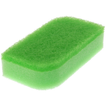 Kikulon "Kokin Sponge Scourer Non Scratch Green" Губка для посуды двухслойная, с антибактериальной пропиткой, верхний слой средней жесткости, 12 Х 6,5 см., 2 шт. (фото, вид 1)