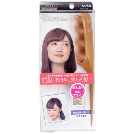 Vess "Arrange Comb For Styling" Расческа-гребень для укладки волос с частыми зубцами. (фото, вид 2)
