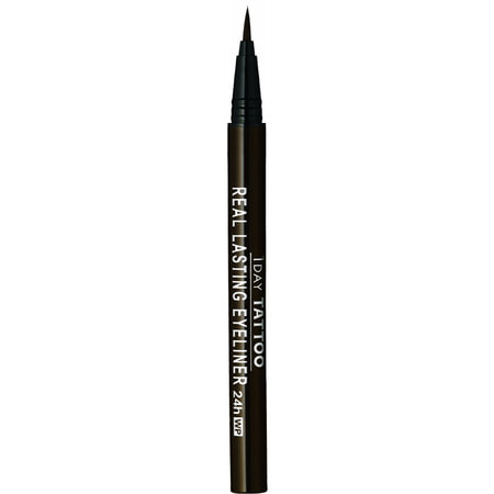 K-Palette "Real Lasting Eyeliner 24H Wp Brown" Влагостойкая жидкая подводка для глаз 24 часа, цвет черно-коричневый. (фото, вид 1)