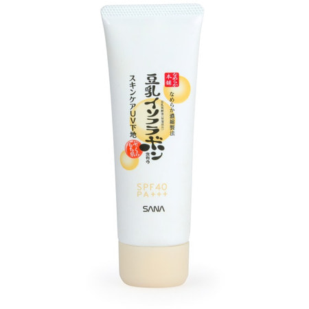 Sana "Soy Milk Skincare Uv Makeup Base" Солнцезащитная увлажняющая основа под макияж с изофлавонами сои, SPF 40, 50 г. (фото, вид 1)