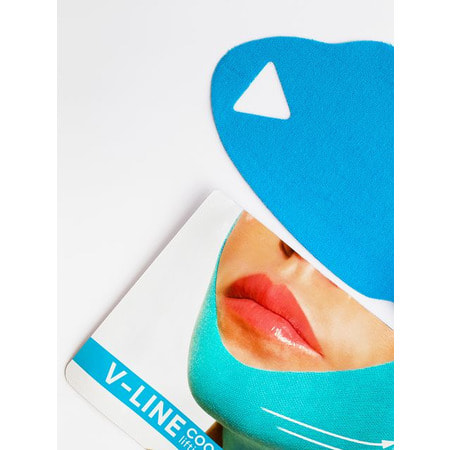 L.Sanic "V-line Cooling Lifting Face Mask" Маска-бандаж для коррекции овала лица с охлаждающим эффектом, 20 г. (фото, вид 2)