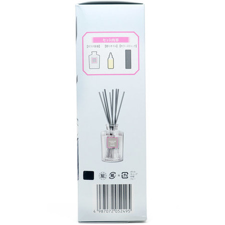 Kobayashi "Sawaday Stick Parfum Gris" Натуральный аромадиффузор для дома, с фруктово-цветочным ароматом и нотками бергамота и мандарина, стеклянный флакон, 70 мл, 8 палочек. (фото, вид 1)