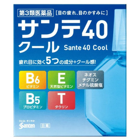 Santen "Sante 40 Cool" Возрастные капли для глаз с охлаждающим эффектом, 12 мл. (фото, вид 1)