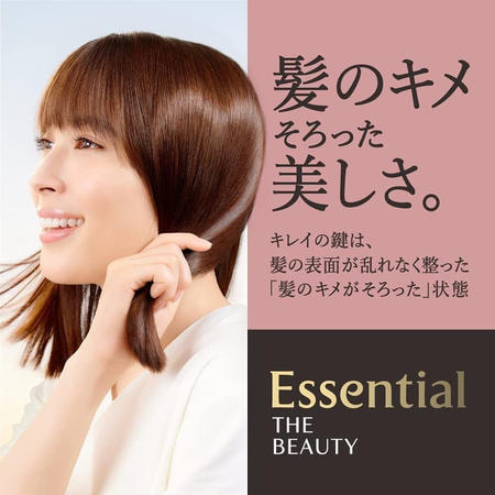 KAO "Essential The Beauty Moist Repair" Шампунь для увлажнения и восстановления повреждённых волос, сменная упаковка, 340 мл. (фото, вид 3)