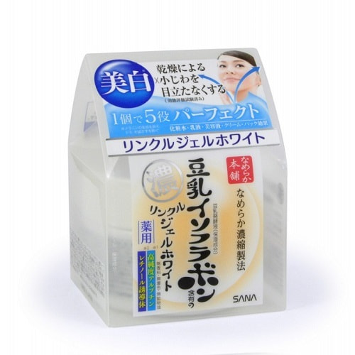 Sana "Wrinkle Gel Cream" Увлажняющий и подтягивающий крем-гель, с ретинолом и изофлавонами сои, с осветляющим эффектом, 100 гр. (фото, вид 2)