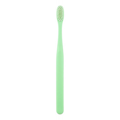 Dental Care "Nano Silver Pectrum Toothbrush" Зубная щетка c наночастицами серебра и сверхтонкой двойной щетиной, средней жесткости и мягкой, цвет: зеленый селадон , 1 шт. (фото, вид 2)
