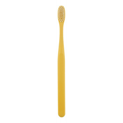 Dental Care "Nano Silver Pectrum Toothbrush" Зубная щетка c наночастицами серебра и сверхтонкой двойной щетиной, средней жесткости и мягкой, цвет: пастельный желтый, 1 шт. (фото, вид 2)