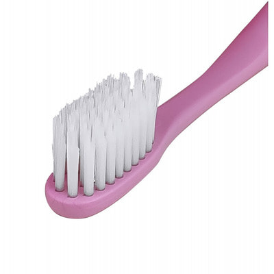 Dental Care "Nano Silver Pectrum Toothbrush" Зубная щетка c наночастицами серебра и сверхтонкой двойной щетиной, средней жесткости и мягкой, цвет: розовая орхидея, 1 шт. (фото, вид 3)