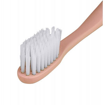 Dental Care "Nano Silver Pectrum Toothbrush" Зубная щетка c наночастицами серебра и сверхтонкой двойной щетиной, средней жесткости и мягкой, цвет: розовая примула, 1 шт. (фото, вид 3)