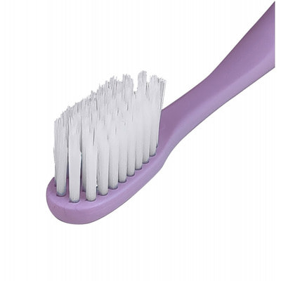Dental Care "Nano Silver Pectrum Toothbrush" Зубная щетка c наночастицами серебра и сверхтонкой двойной щетиной, средней жесткости и мягкой, цвет: светло-фиолетовый, 1 шт. (фото, вид 3)