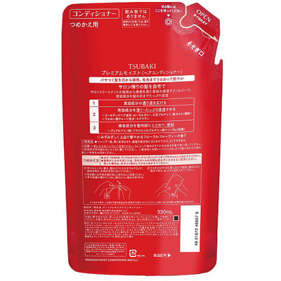 Shiseido "Tsubaki Premium Moist" Увлажняющий кондиционер для волос с маслом камелии, сменная упаковка, 330 мл. (фото, вид 1)