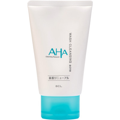 BCL "AHA Cleansing Research Wash Cleansing Acne" Пенка для умывания для проблемной кожи, с фруктовыми кислотами, 120 гр. (фото, вид 1)