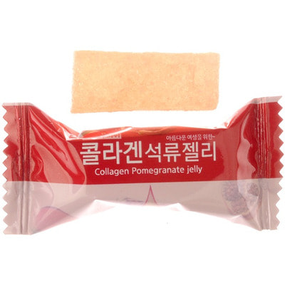 Ilkwang "Collagen Pomegranate Jelly" Конфета желейная с коллагеном и соком граната, 250 г. (фото, вид 1)