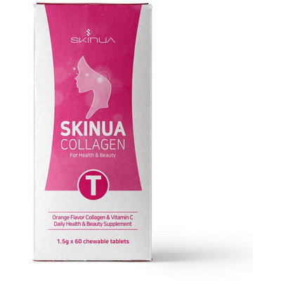 Skinua "Premium Collagen" Премиум Морской коллаген и Витамин С, со вкусом апельсина, 1,5 г х 60 пастилок. (фото, вид 2)