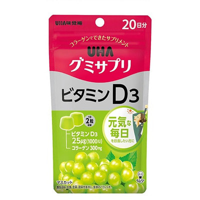 UHA "Gummy Supple"   D3  ,    , 40   20 . (,  1)