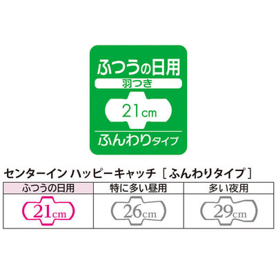 Unicharm "Center-in Happy Catch - Normal"    -, 21 ,  , 36 . (,  4)