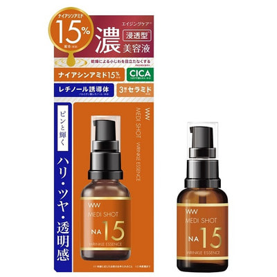 Meishoku "Medi shot Wrinkle&White Essence Serum"       ,   , 15%, 30  (,  4)